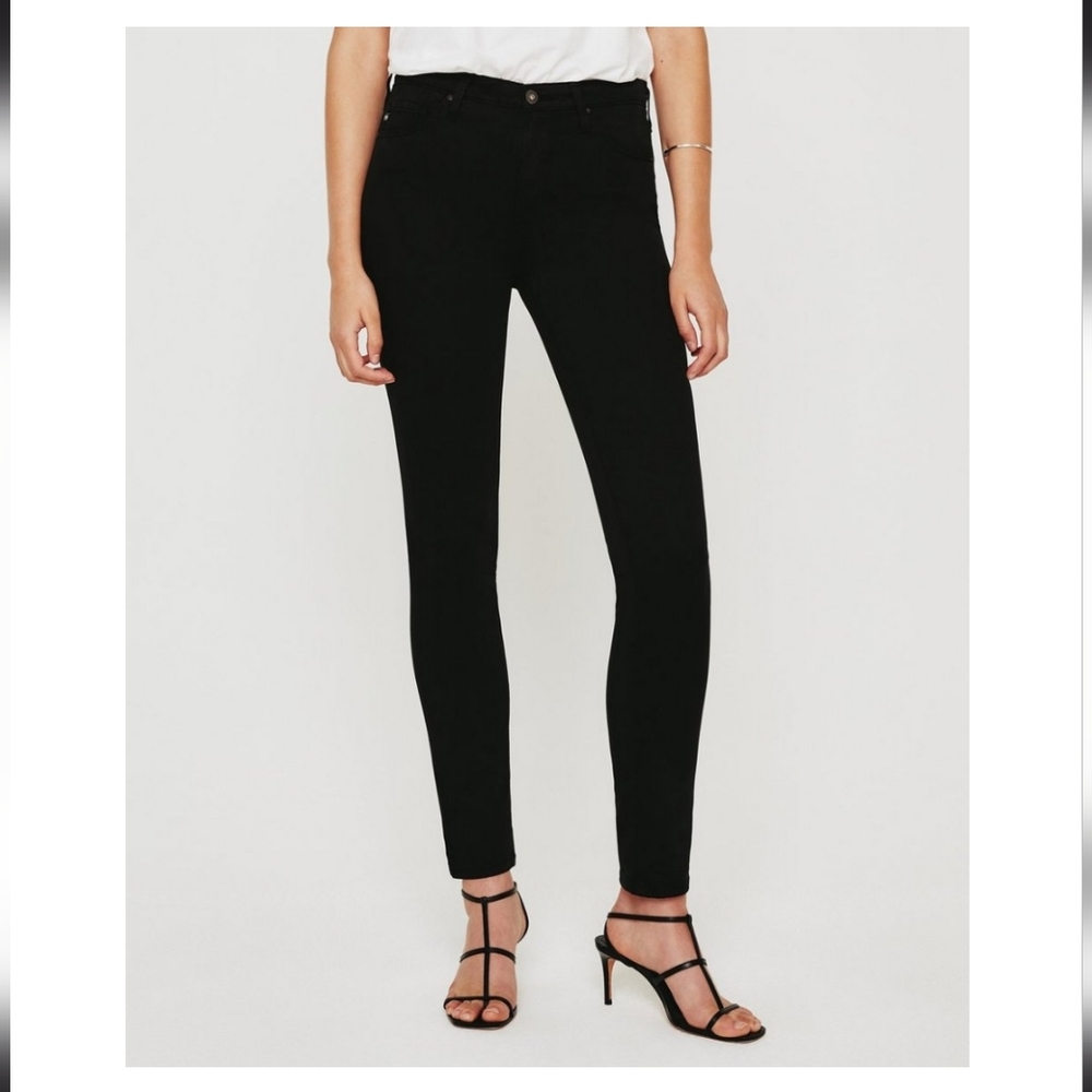 AG The Prima low-rise cigarette jeans size 28R black